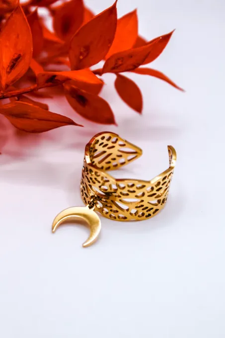 Bague pendentif Lune 